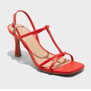 NWT Women's Tamara Strappy Heels - A New Day Red